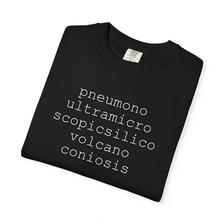 Pneumonoultramicroscopicsilicovolcanoconiosis